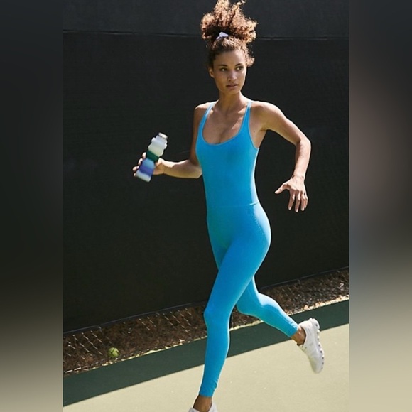 NWOT FP Movement Good Karma Onesie XS/S Blue River Turquoise - Picture 6 of 6